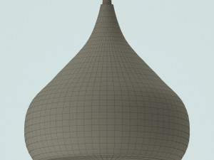 kanye 1-light led teardrop pendant by george oliver 3D 모델