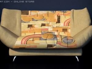sofa contemporary ruana 3D Model