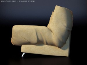 sofa contemporary ruana 3D Model