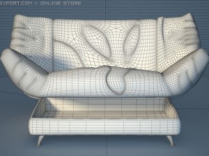 sofa contemporary ruana 3D Model