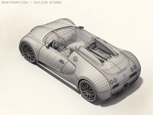 bugatti veyron w16 Modelo 3D