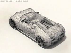 bugatti veyron w16 3D Model