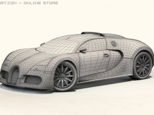 bugatti veyron w16 Modelo 3D