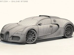 bugatti veyron w16 3D Model