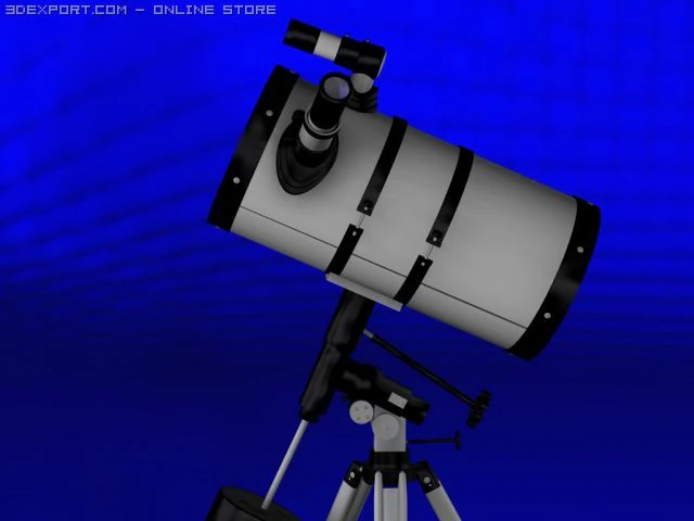 telescope 3D Model .c4d .max .obj .3ds .fbx .stl .blend 