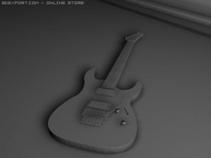 electric guitar ltd Modello 3D