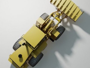 wheel loader cat 950f rigged Modelo 3D