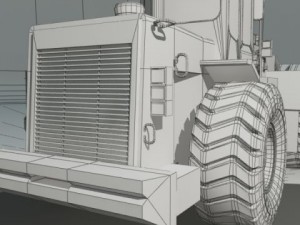 wheel loader cat 950f rigged Modelo 3D