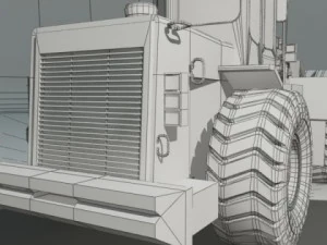 wheel loader cat 950f rigged 3D Model