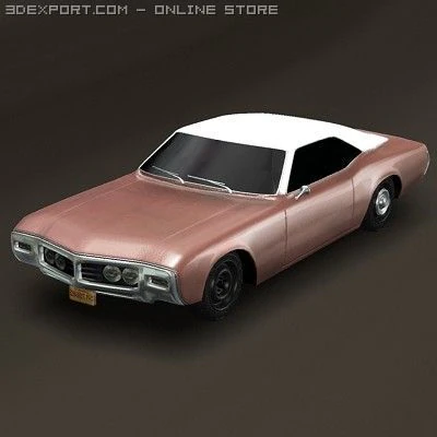 1969 buick riviera textured 3D Model .c4d .max .obj .3ds .fbx .stl .blend 