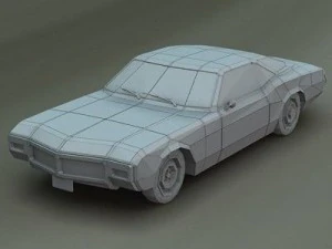 1969 buick riviera textured 3D Model