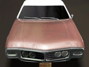 1969 buick riviera textured 3D Model