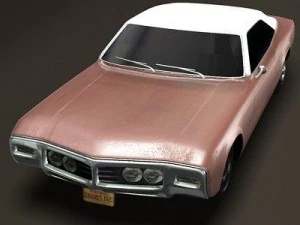 1969 buick riviera textured 3D Model