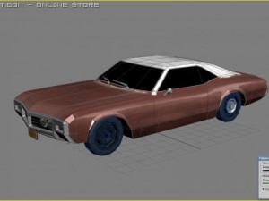1969 buick riviera textured 3D 模型