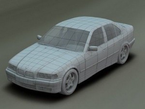 bmw serie 3 e36 rigged 3Dモデル