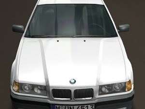 bmw serie 3 e36 rigged 3Dモデル