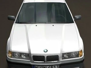 bmw serie 3 e36 rigged 3D Model