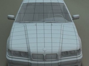 bmw serie 3 e36 rigged 3Dモデル