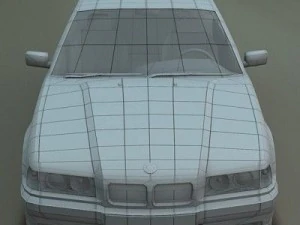 bmw serie 3 e36 rigged 3D Model