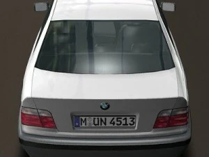 bmw serie 3 e36 rigged 3D Model