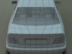 bmw serie 3 e36 rigged 3D Model