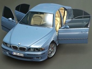 bmw m5 e39 2001 rigged 3D 模型