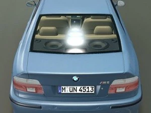 bmw m5 e39 2001 rigged 3D Model