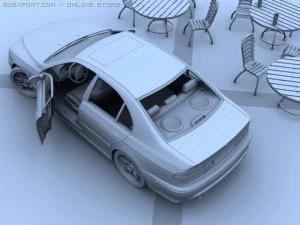 bmw m5 e39 2001 rigged 3D Model