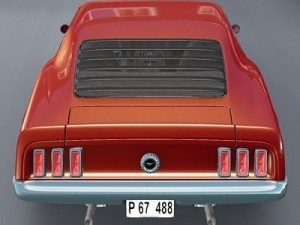 1969 mustang boss 302 rigged 3D Model
