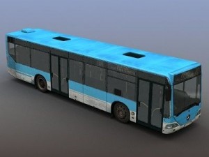 citybus mercedes citaro rigged 3D Модель