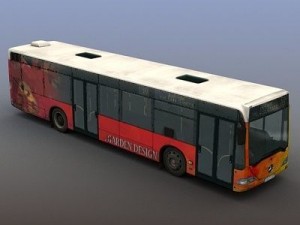 citybus mercedes citaro rigged 3D Модель