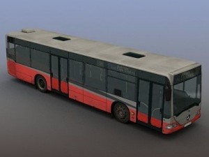citybus mercedes citaro rigged 3D Модель