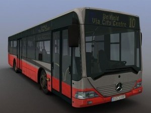 citybus mercedes citaro rigged 3D Модель