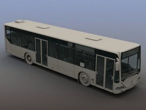 citybus mercedes citaro rigged 3D Модель