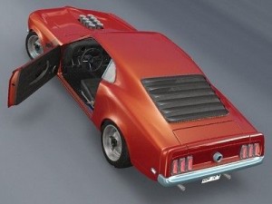 1969 mustang boss 302 Model 3D