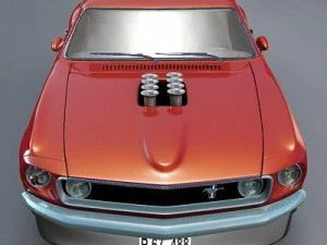 1969 mustang boss 302 3D Model
