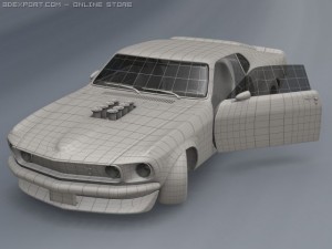 1969 mustang boss 302 Model 3D