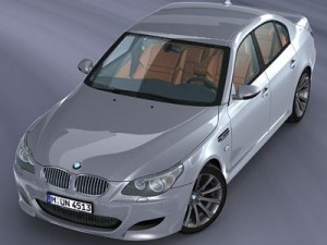 bmw m5 e60 rigged 3D 模型