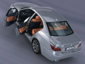 bmw m5 e60 rigged 3D Model