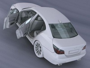 bmw m5 e60 rigged Modelo 3D