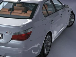 bmw m5 e60 rigged 3D Model