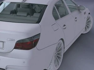 bmw m5 e60 rigged 3D Model