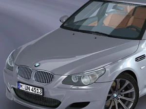 bmw m5 e60 rigged 3D Model