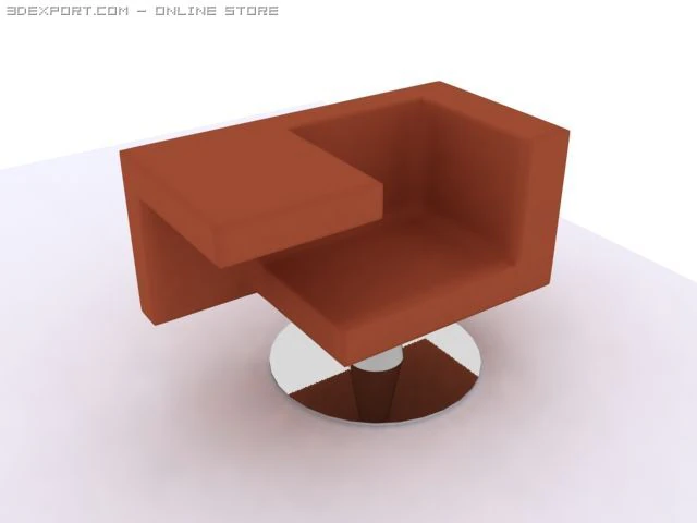 minimalist class room chair 3D Model .c4d .max .obj .3ds .fbx .stl .blend 