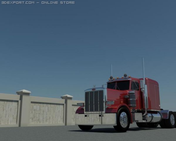 peterbilt 359 3Dモデル .c4d .max .obj .3ds .fbx .stl .blend 