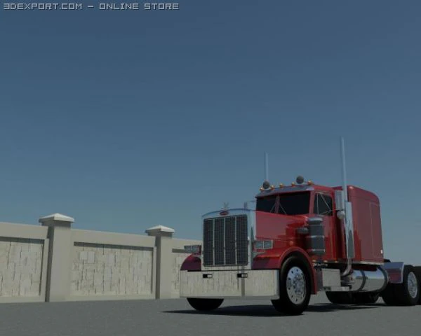 Питербилт 359 3D Модель .c4d .max .obj .3ds .fbx .stl .blend 