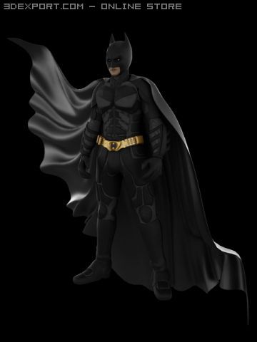 batman 3D Модель .c4d .max .obj .3ds .fbx .stl .blend 
