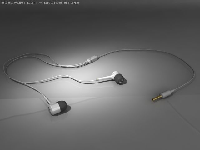 ear phone Modelo 3D .c4d .max .obj .3ds .fbx .stl .blend 