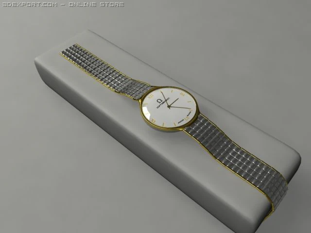 omega watch 3D Model .c4d .max .obj .3ds .fbx .stl .blend 