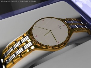 titan watch 3Dモデル